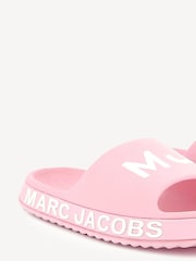 Marc Jacobs Pink Logo Sliders - Image 6 of 8