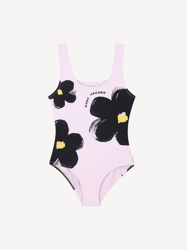 Marc Jacobs Pink Logo Floral Swimming Costume Swimsuit - Image 1 of 2
