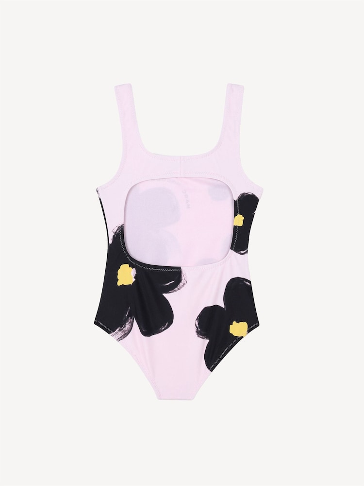 Marc Jacobs Pink Logo Floral Swimming Costume Swimsuit - Image 2 of 2