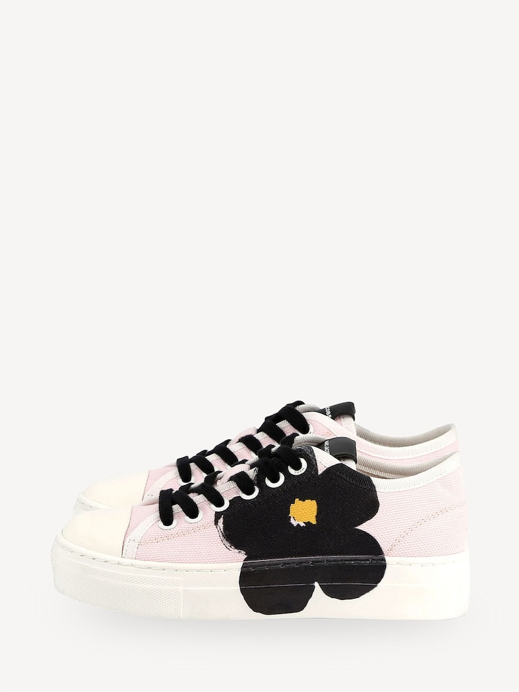 Marc Jacobs Pink Flower Trainers With Logo - Image 1 of 7 Marc Jacobs Pink Flower Trainers With Logo - Image 1 of 7