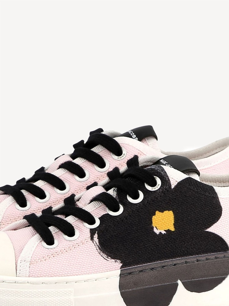 Marc Jacobs Pink Flower Trainers With Logo - Image 6 of 7