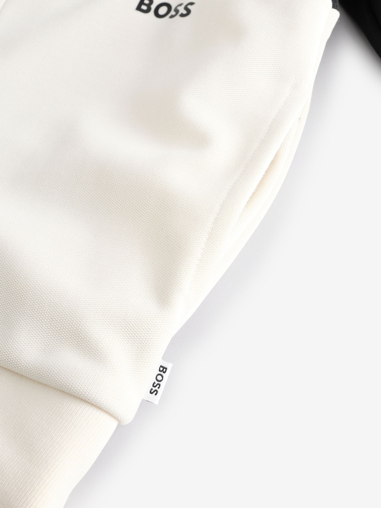 BOSS Black Logo Zip Up Hoodie And Shorts Set - Image 8 of 8