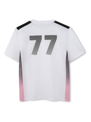BOSS X Beckham White Football Capsule Short Sleeve T-Shirt - Image 4 of 4