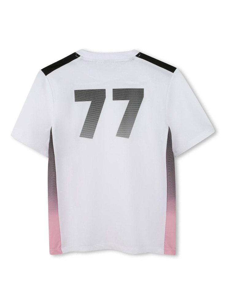 BOSS X Beckham White Football Capsule Short Sleeve T-Shirt - Image 4 of 4