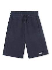 BOSS White Logo Short Sleeve T-Shirt & Short Set - Image 5 of 6