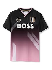 BOSS Black X Beckham Football Capsule Short Sleeve T-Shirt - Image 3 of 5