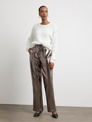 Joanna Hope Metallic PU Trousers - Bild 1 von 4
