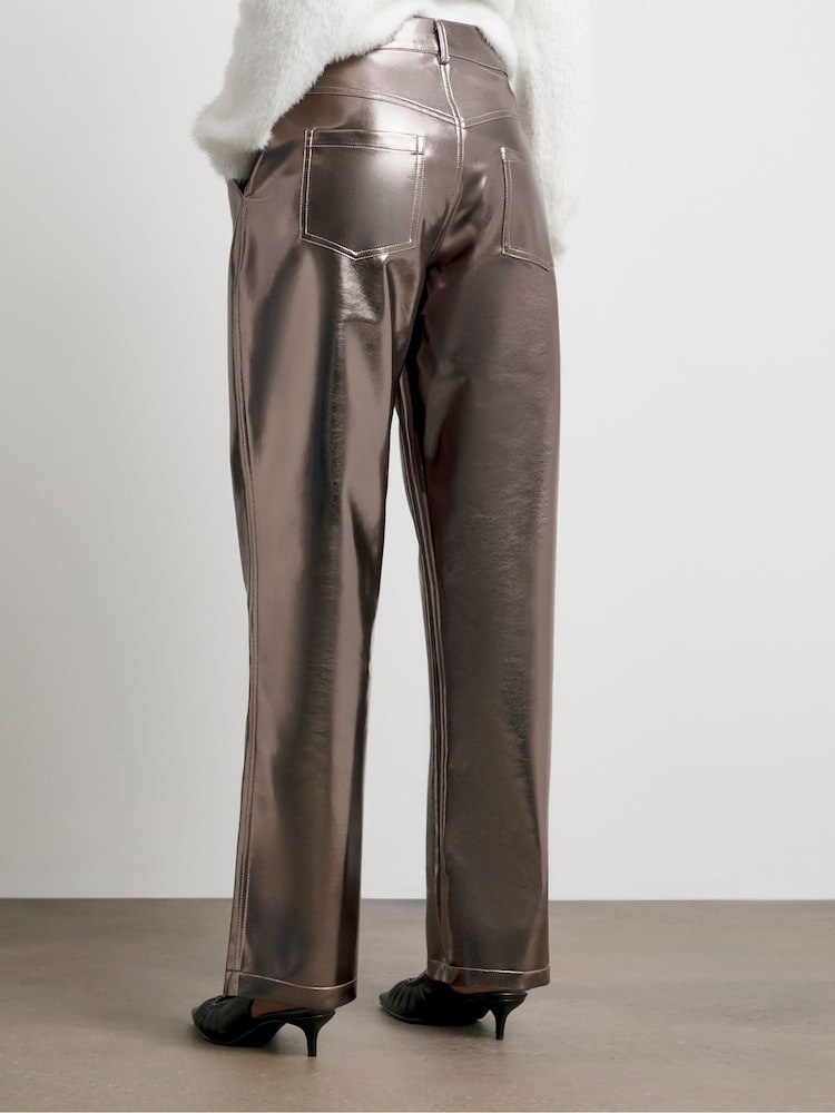 Joanna Hope Metallic PU Trousers - Bild 2 von 4