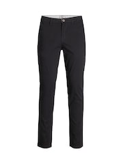 JACK & JONES Black Slim Fit Chino Trousers - Image 5 of 7