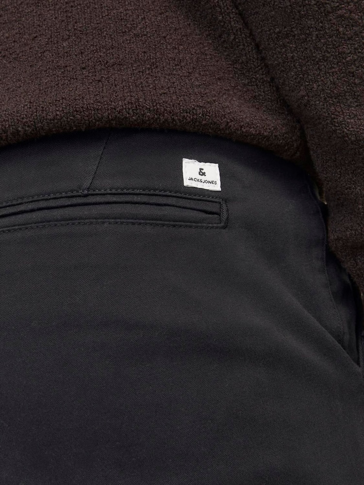 JACK & JONES Black Slim Fit Chino Trousers - Image 7 of 7