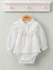 Mamas & Papas Roșu Lace Volant 100% Body Cotton - Imaginea 1 din 3