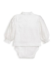 Mamas & Papas Roșu Lace Volant 100% Body Cotton - Imaginea 3 din 3