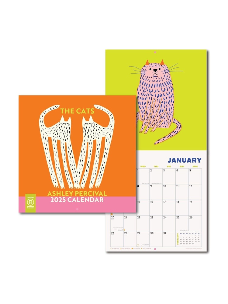 Good Tuesday Artist Collab with Ashley Pervical The Cats 2025 Calendar - Image 5 of 5