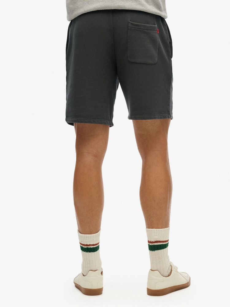 Superdry Black Micro Logo Shorts - Image 2 of 7 Superdry Black Micro Logo Shorts - Image 2 of 7