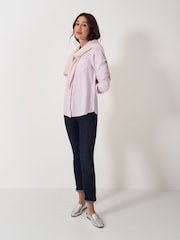 Crew Clothing Company Pink Brushed Flannel Check 100% Cotton Shirt - Image 3 of 5