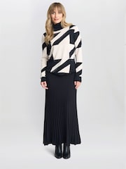 Gina Bacconi Carol Polo Neck Black Jumper - Image 3 of 6