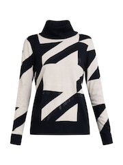 Gina Bacconi Carol Polo Neck Black Jumper - Image 6 of 6