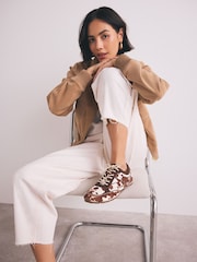 Animal - Slim Premium Leather Lace-Up Trainers - Slika 3 iz 6