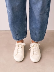 Natural Forever Comfort® Tweed Lace-Up Trainers - Image 2 of 8