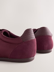 Berry Red Forever Comfort® Satin Lace Up Trainers - Image 11 of 11