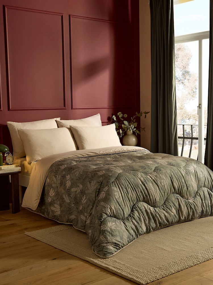 Night Lark Scandi Sprigs 10.5 Tog Coverless Duvet Set - Image 1 of 6 Night Lark Scandi Sprigs 10.5 Tog Coverless Duvet Set - Image 1 of 6
