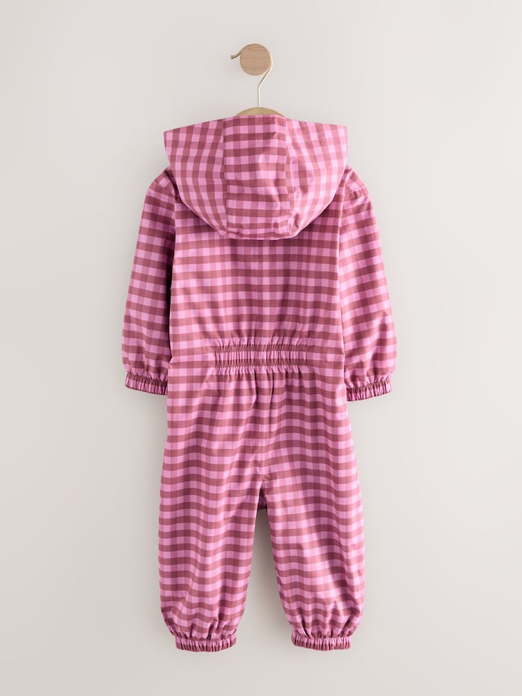 Pink Waterproof Printed Puddlesuit (3mths-7yrs) - Image 2 of 5