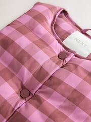 Pink Check Print Gilet (3mths-7yrs) - Image 4 of 5