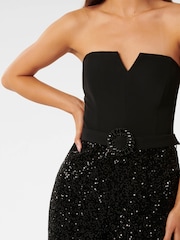 Mono de lentejuelas sin tirantes Allie de Forever New - Imagen 3 de 5