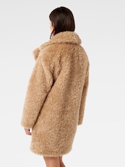 Forever New Brown Sally Faux Fur Coat - Image 2 of 5