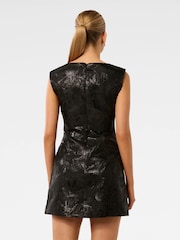 Forever New Black Evan Jacquard Mini Dress - Image 2 of 5
