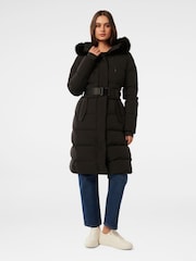 Forever New Black Vienna Mid Length Down Puffer Coat - Image 1 of 5