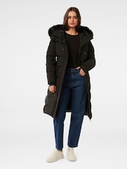 Forever New Black Vienna Mid Length Down Puffer Coat - Image 5 of 5