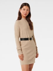 Forever New Brown Annie Belted Knit Mini Dress - Image 4 of 5