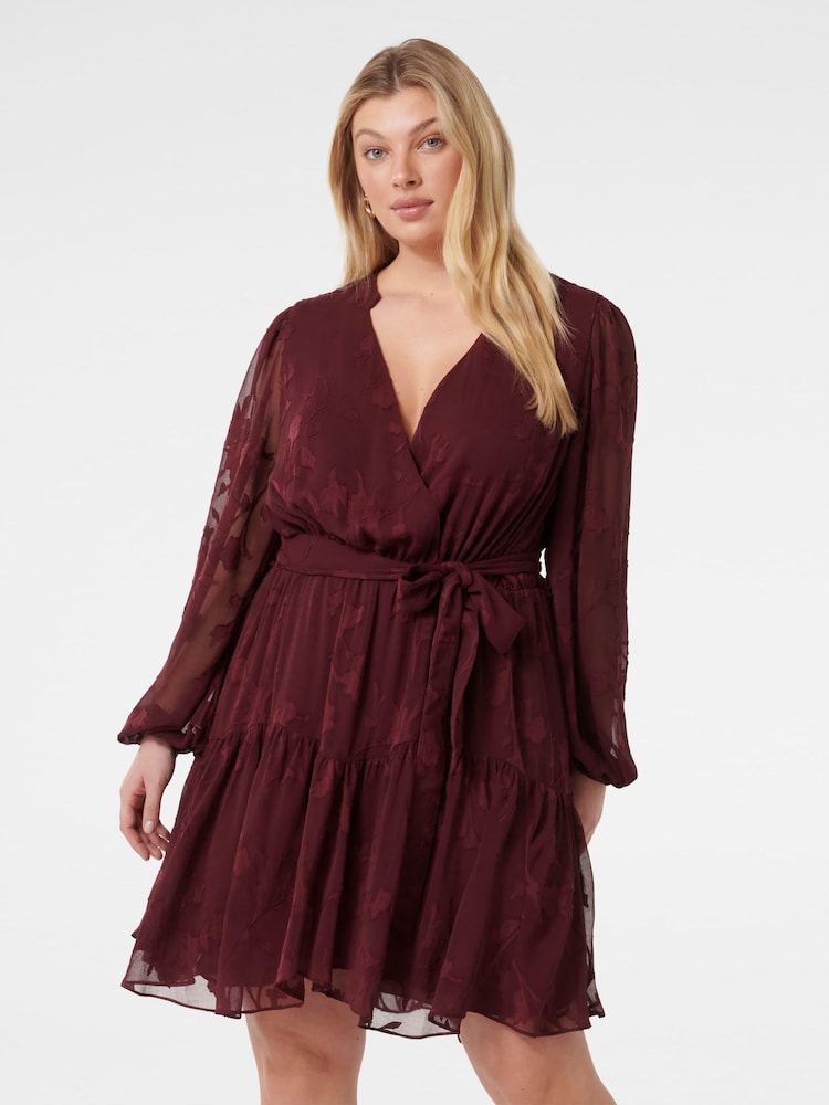 Forever New Red Shirley Curve Embellished Mini Dress - Image 1 of 1 Forever New Red Shirley Curve Embellished Mini Dress - Image 1 of 1