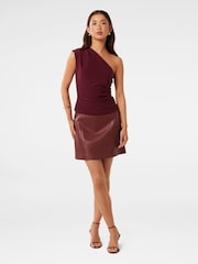 Forever New Red Cecilia One Shoulder Top - Image 4 of 5