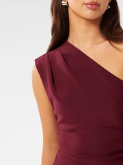 Forever New Red Cecilia One Shoulder Top - Image 5 of 5