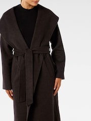 Forever New Brown Charlotte Shawl Coat - Image 3 of 5