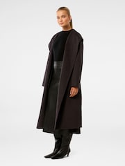 Forever New Brown Charlotte Shawl Coat - Image 4 of 5