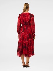 Forever New Red Sydney Printed Midi Dress - Image 2 of 4