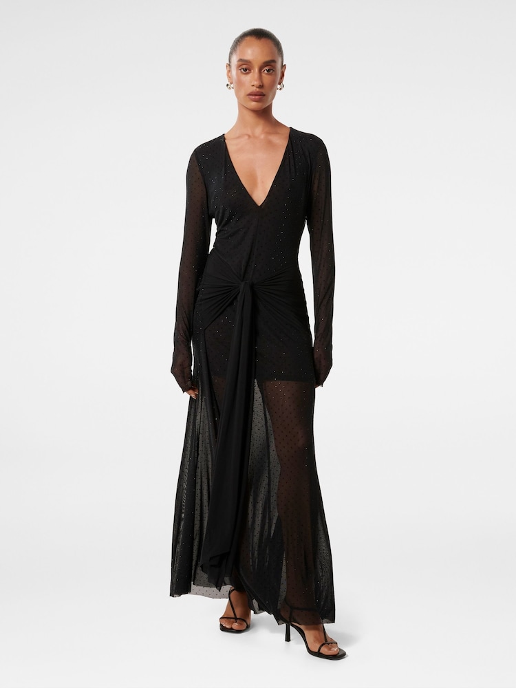Forever New Black Layton Petite Embellished Maxi Dress - Image 5 of 5