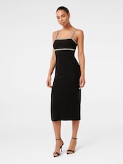 Forever New Black Tiana Embellished Bodycon Midi Dress - Image 4 of 4