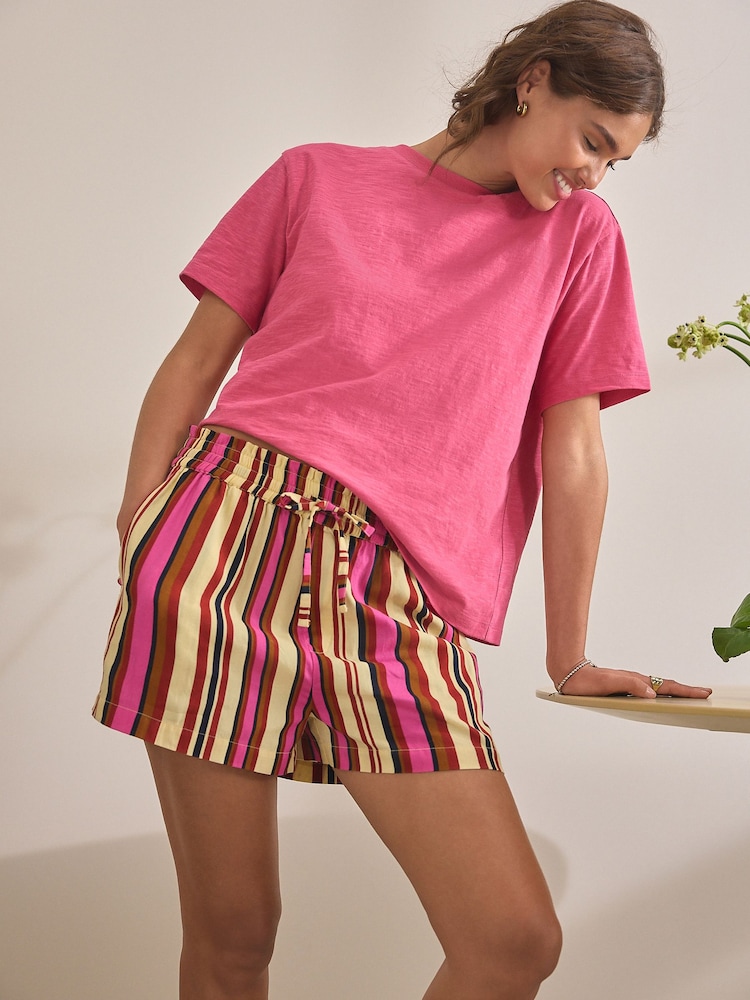 Rosa gestreift - Kurzes Pyjamaset - Bild 2 von 7 Rosa gestreift - Kurzes Pyjamaset - Bild 2 von 7