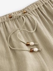 Neutral Textured Crinkle Wide Leg Trousers - Image 9 of 9