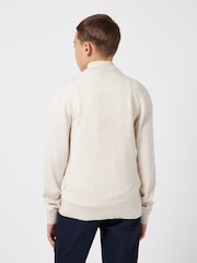 U.S. Polo Assn. Natural Boys Knitted Quarter Zip Polo Shirt - Image 4 of 8