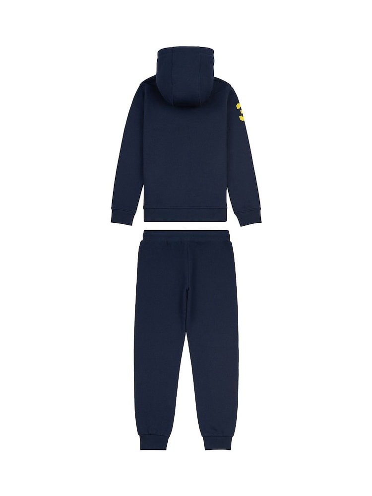 U.S. Polo Assn Blue U.S. Polo Assn. Boys Player 3 Zip Hoodie and Jogger Set - Image 2 of 6