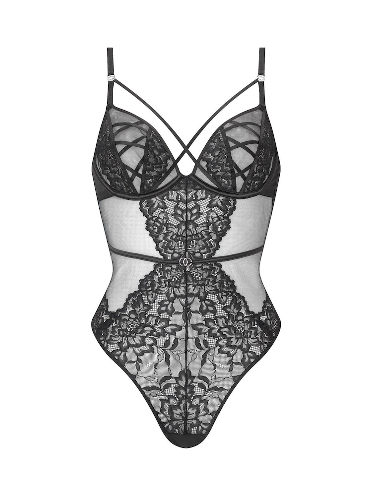 Ann Summers Black Sweet Surrender Lace & Mesh Body - Image 5 of 5
