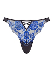 Ann Summers Black Endless Attraction Foiled Embroidered Thong - Image 5 of 5