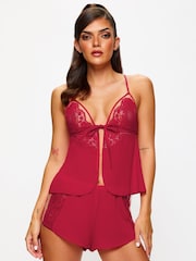 Ann Summers Red Enchanting Chiffon & Mesh Cami Set - Image 1 of 5