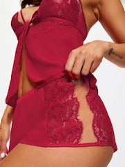 Ann Summers Red Enchanting Chiffon & Mesh Cami Set - Image 2 of 5