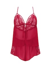 Ann Summers Red Enchanting Chiffon & Mesh Cami Set - Image 5 of 5